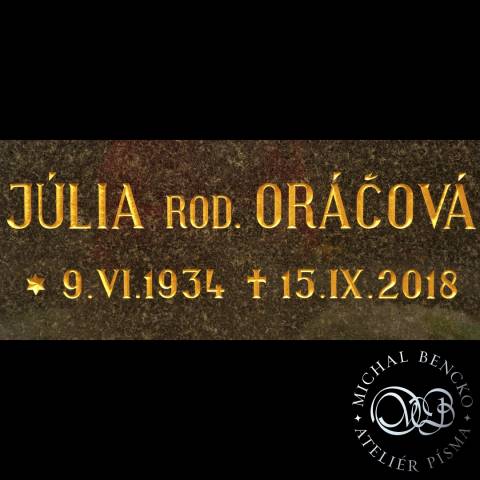 dosekávanie zlatenie obnova nápisov